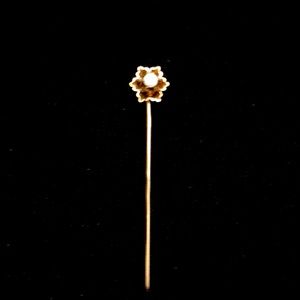 Victorian solid 10k yellow gold Opal  Cravat Ladies Stickpin